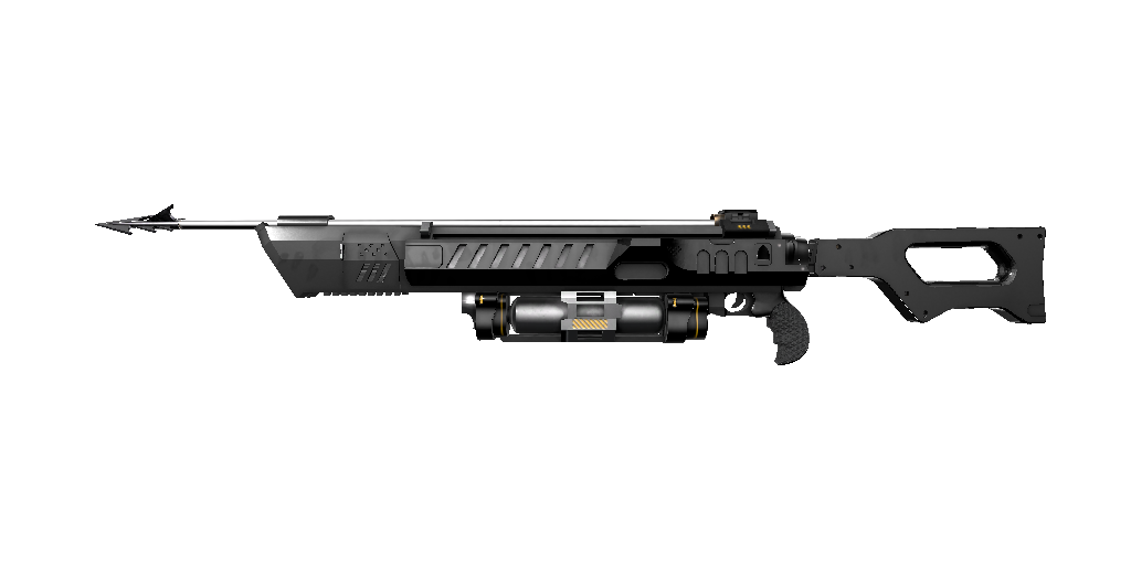 Side view of the Poseidon sniper speargun.